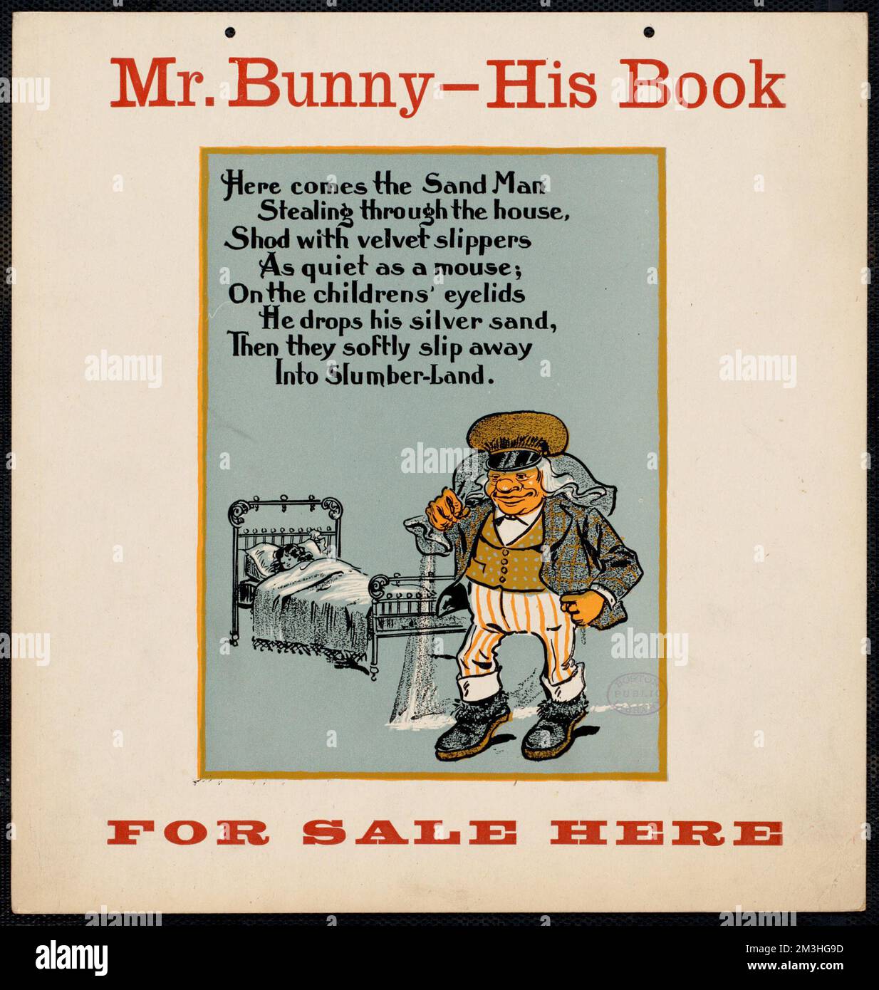 Mr. Bunny - his book, for sale here , Girls, Supernatural beings, Books, Sleeping, Sandman Legendary character Stock Photo