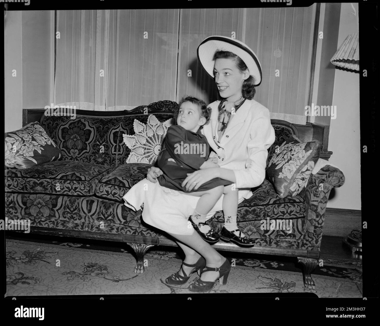 Mrs. Doris S. Clark and daughter Brenda Lee , Families, Girls. Leon