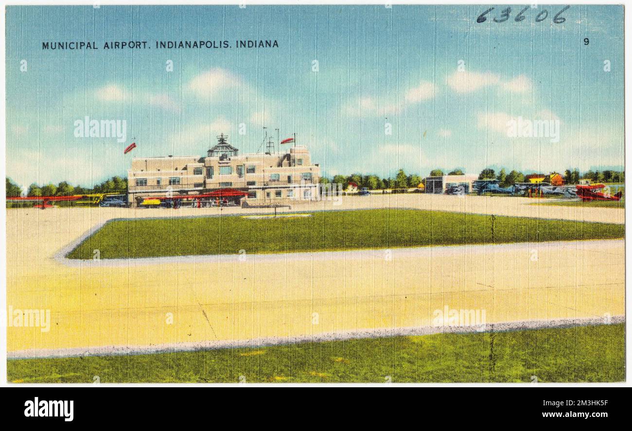 Municipal airport, Indianapolis, Indiana , Airports, Tichnor Brothers