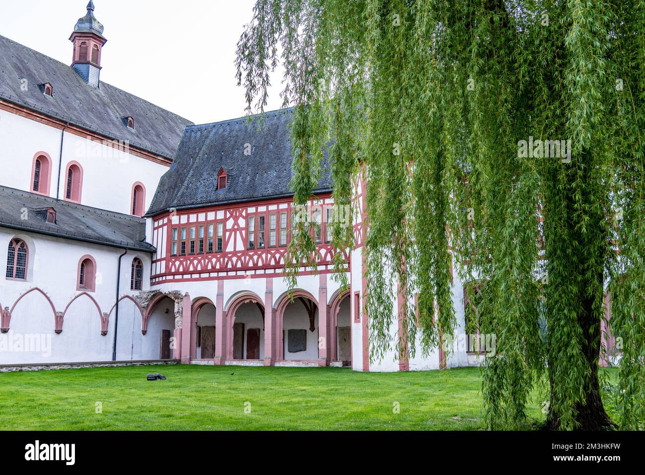 Cloisters at Eberbach Monastery in Germany Stock Photo