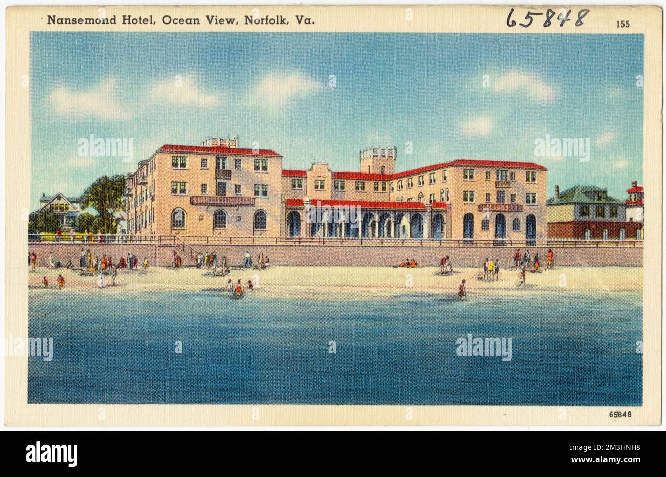 Nansemond Hotel, Ocean View, Norfolk, Va. , Hotels, Beaches, Tichnor