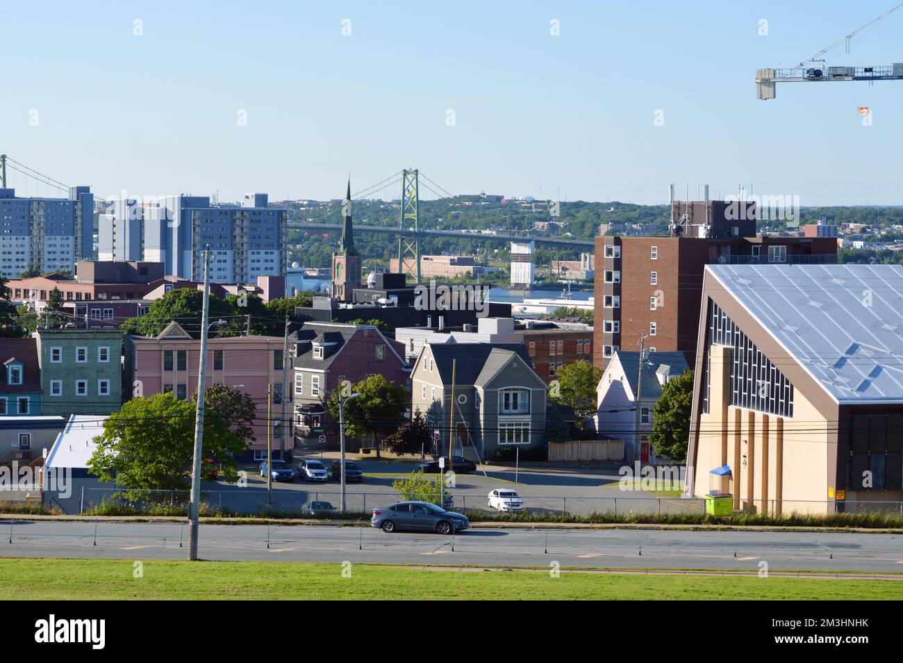 View of North End Halifax, 2022, from Citadel Hill Stock Photo Alamy