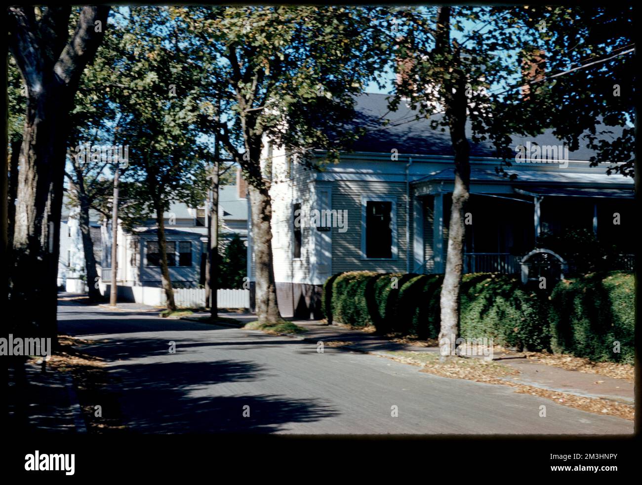 Nantucket Main Street , Streets. Edmund L. Mitchell Collection Stock