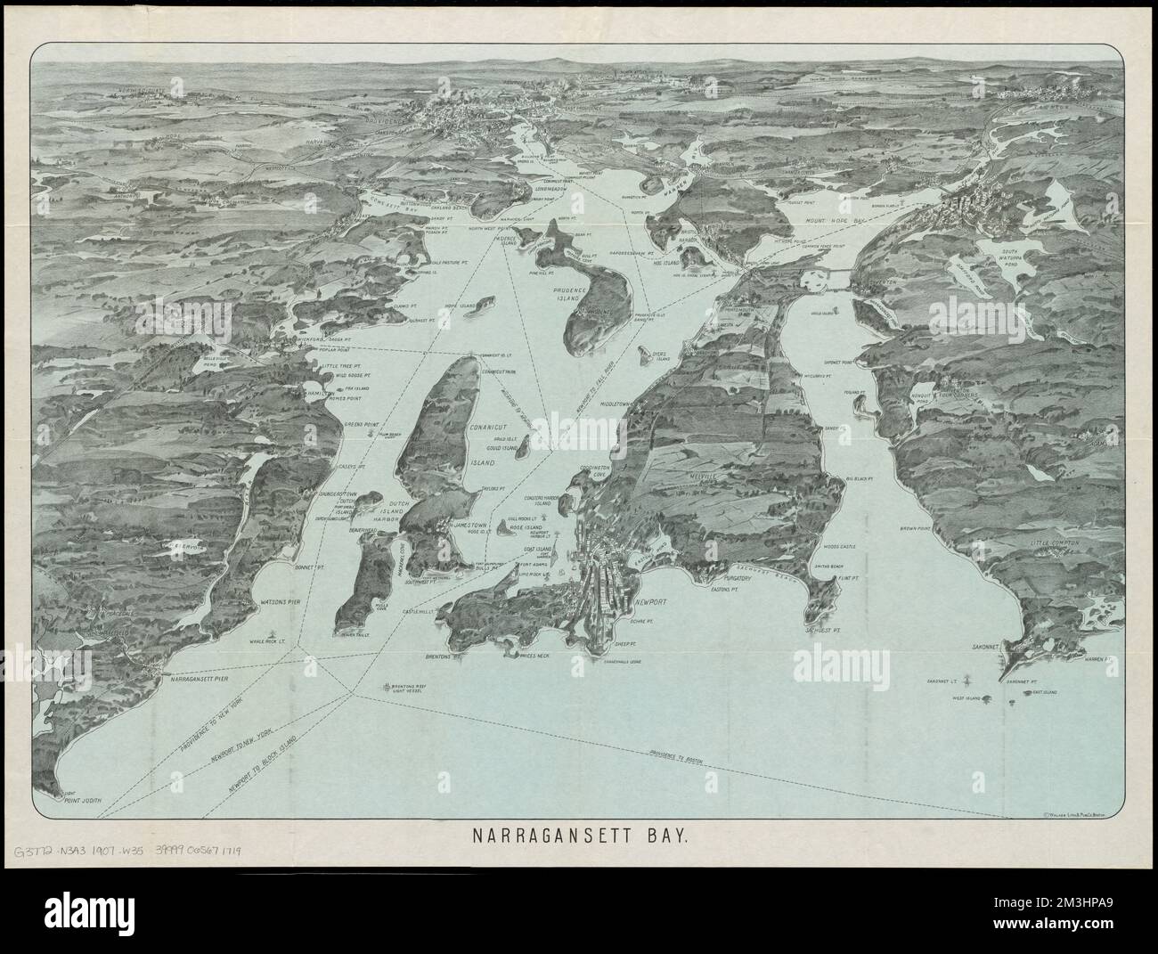 Narragansett Bay , Narragansett Bay R.I., Aerial views Norman B