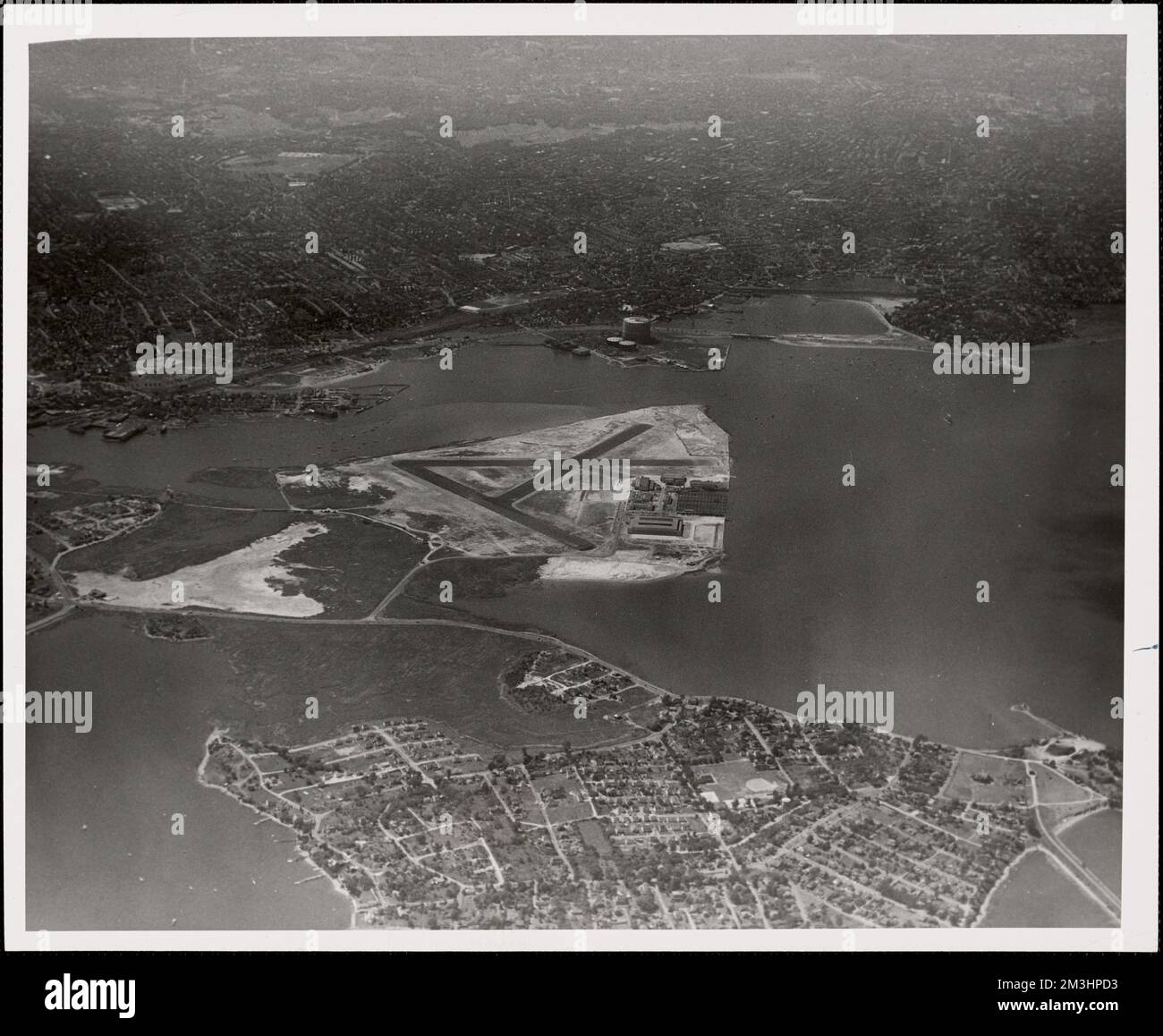 N.A.S. Squantum, MA from East 5000 ft. , Air bases. Photographs of the