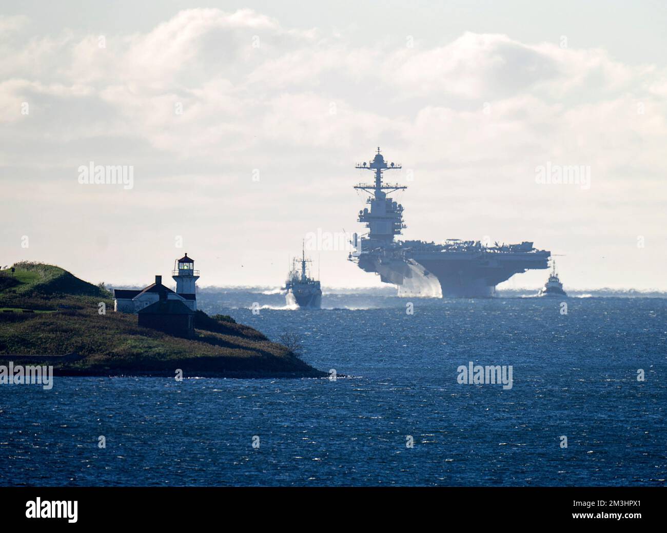 The USS Gerald R. Ford, one of the world's largest aircraft carriers ...