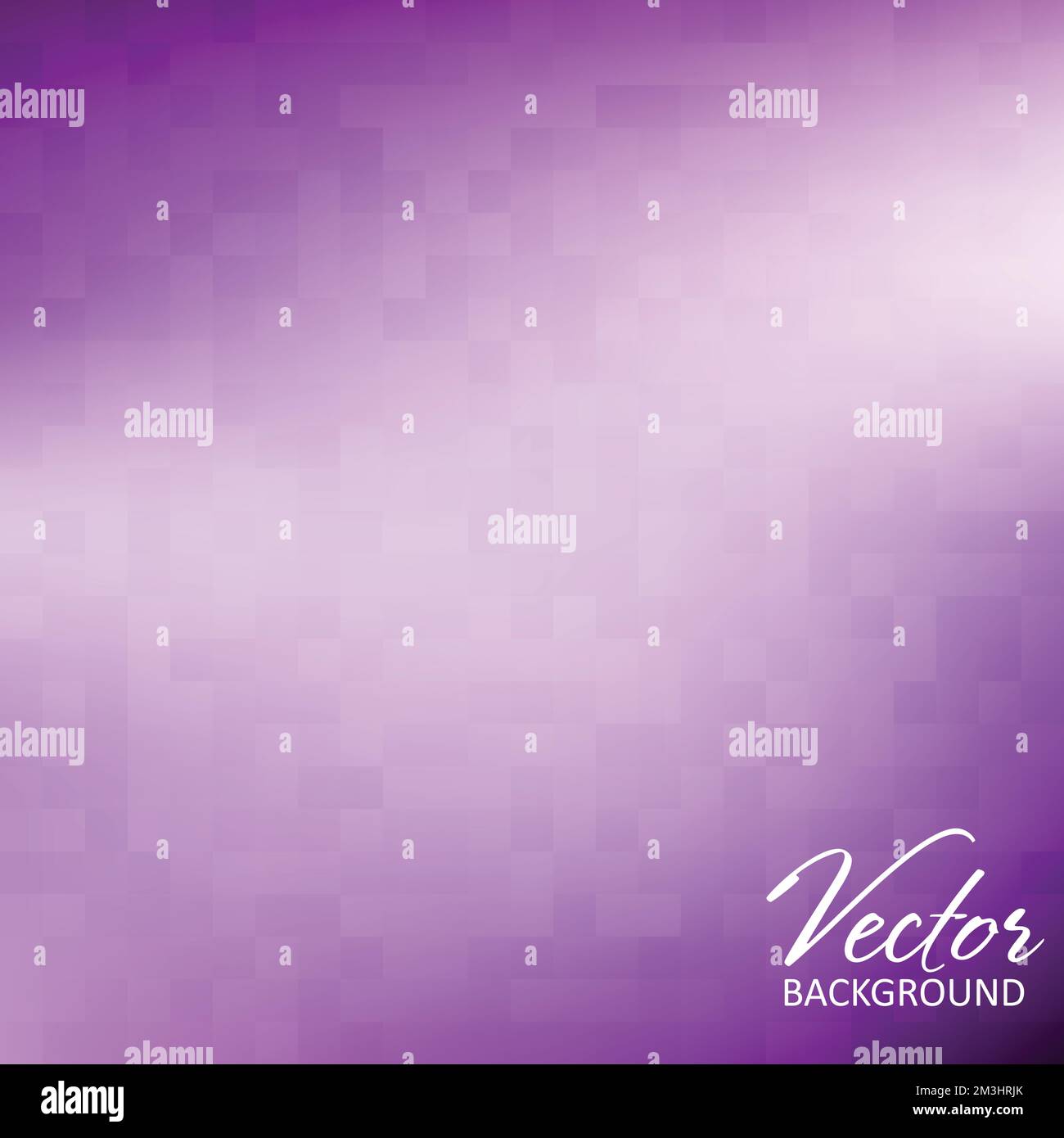 Simple abstract mauve background with gradient mesh textured by squares. Vector graphic pattern Stock Vector