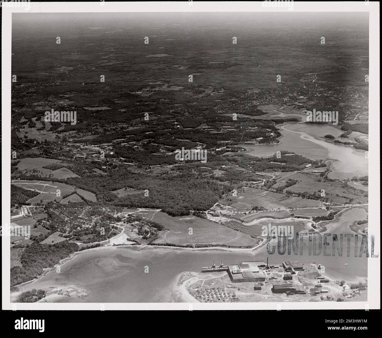 Naval Ammunition Depot Hingham Ma from north3000 ft , Magazines