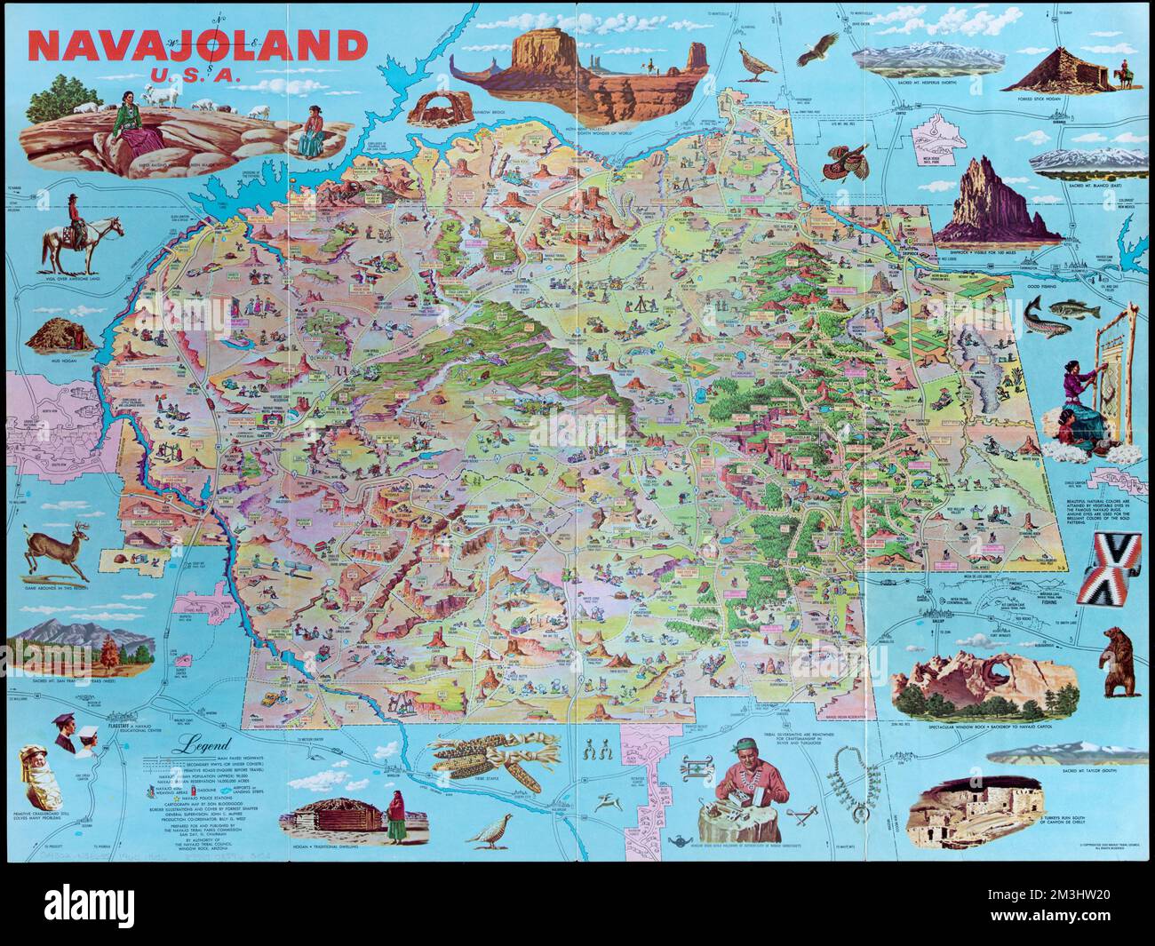 Navajoland, U.S.A. , Navajo Indian Reservation, Maps, Southwest, New, Maps, Navajo Indians