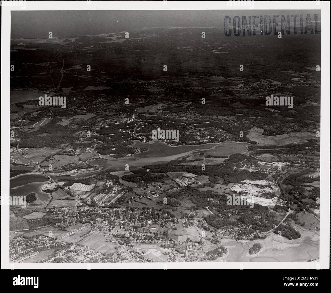 Naval Ammunition Depot, Hingham, MA from west 5,000 ft. , Magazines