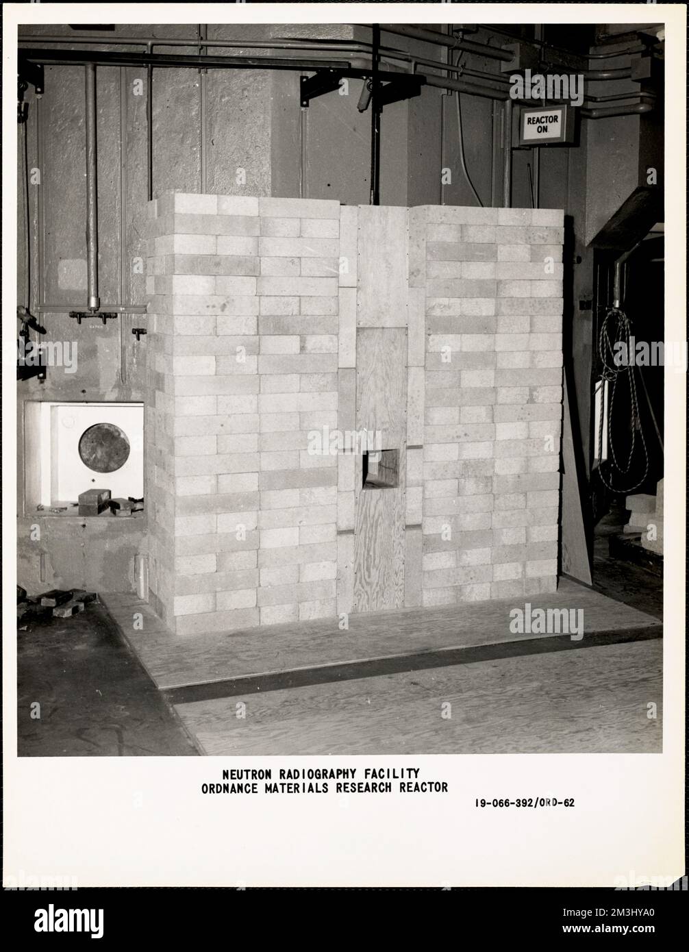 Neutron Radiography Facility, Ordnance Materials Research Reactor , Armories, Ordnance industry, Laboratories, Radiography, Watertown Arsenal Mass..  Records of U.S. Army Operational Stock Photo