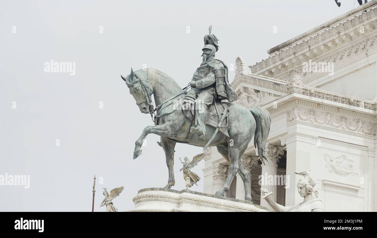 Italy, Milan August 30, 2022 Famous statues of Italy. Action