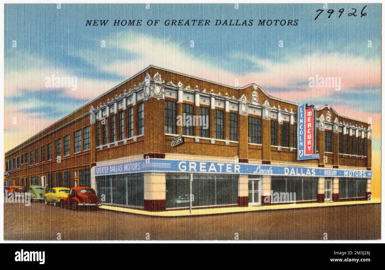 New home of Greater Dallas Motors , Commercial facilities, Tichnor
