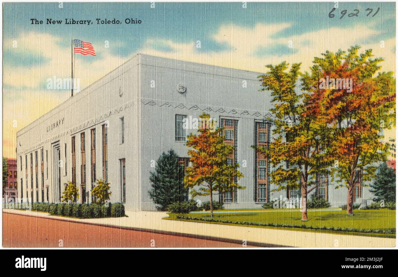 The New Library, Toledo, Ohio , Public libraries, Tichnor Brothers