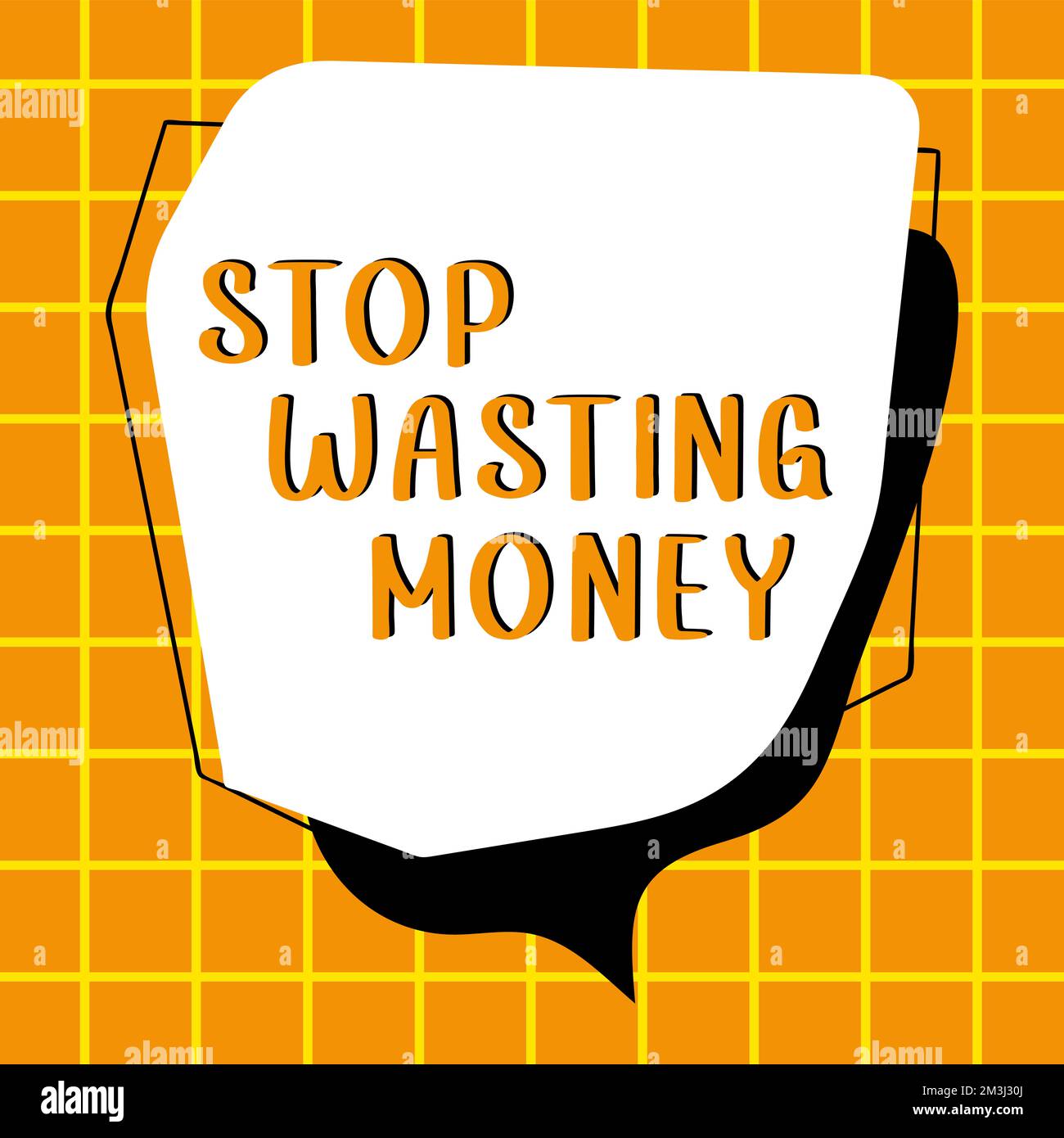 Conceptual display Stop Wasting Money. Business approach advicing ...