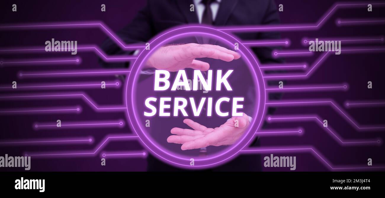 Inspiration showing sign Bank Service. Word for Activities involved in ...
