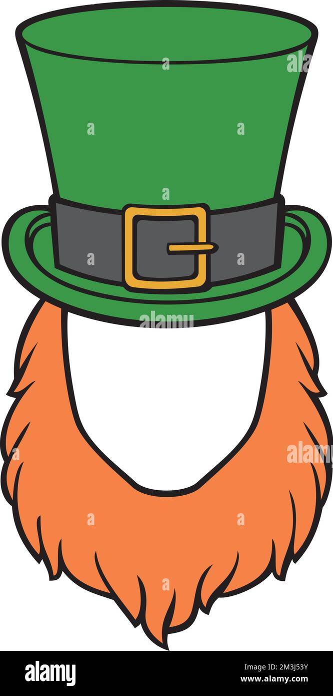 st patricks day beard painting