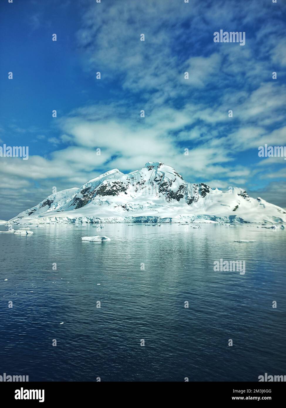 antarctica,antartica,antarctica landscape,nature,ice filled mountains,icy mountains,climate change,antactic peninsula,ice bergs Stock Photo