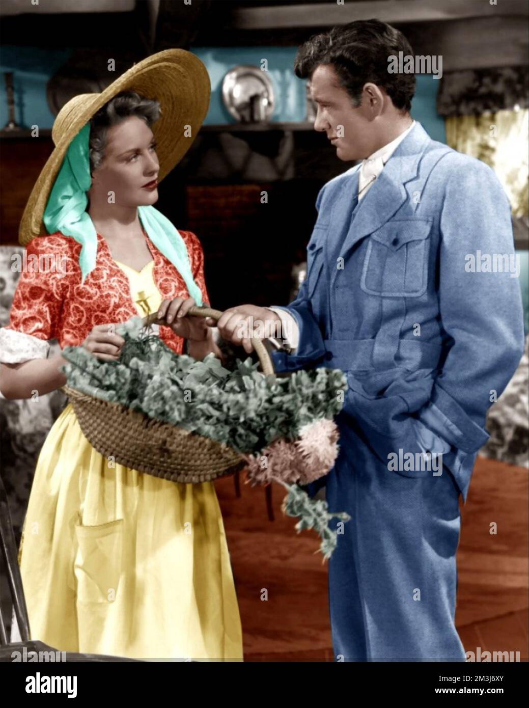 TILL THE CLOUDS ROLL BY 1946 MGM film with Dorothy Patrick and Robert Walker Stock Photo