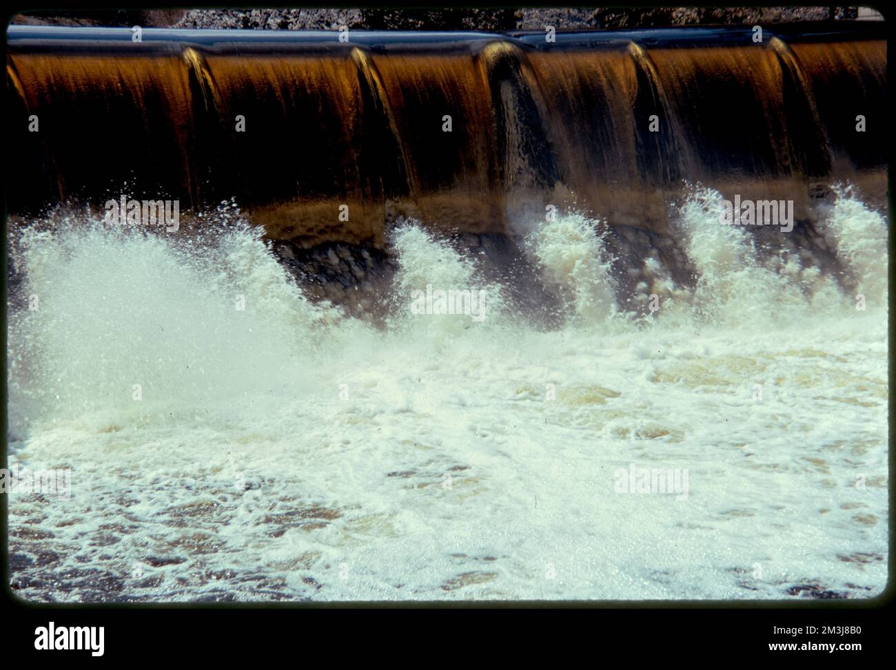Newton Upper Falls at Silk Mill Dam , Rivers, Dams, Water pollution