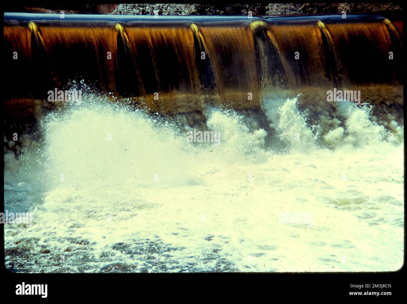 Newton Upper Falls at Silk Mill Dam , Rivers, Dams, Water pollution