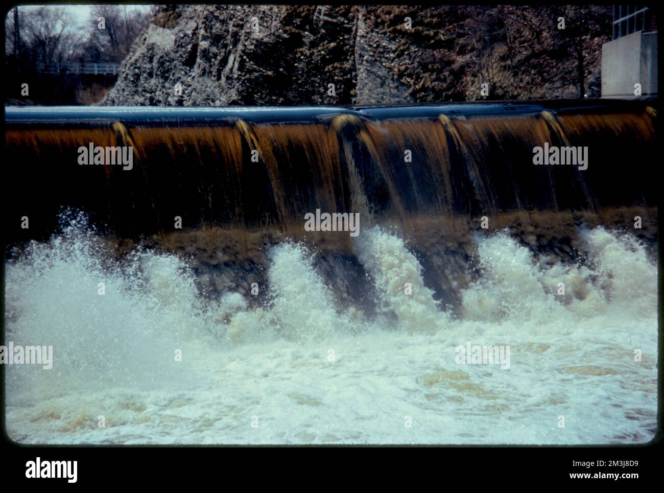 Newton Upper Falls at Silk Mill Dam , Rivers, Dams, Water pollution