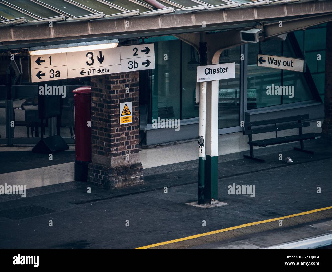 Chester Train Station Stock Photo Alamy