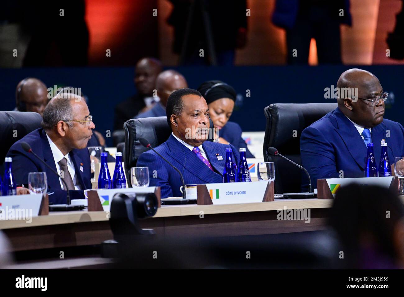 Washington united states 15th dec 2022 african leaders listen