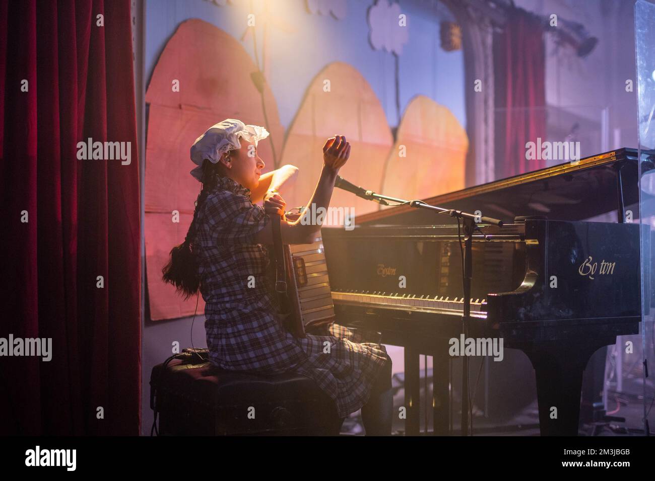 London, UK. Thursday, 15 December, 2022. Black Country, New Road performing live at Bush Hall in London. Photo: Richard Gray/Alamy Live News Stock Photo