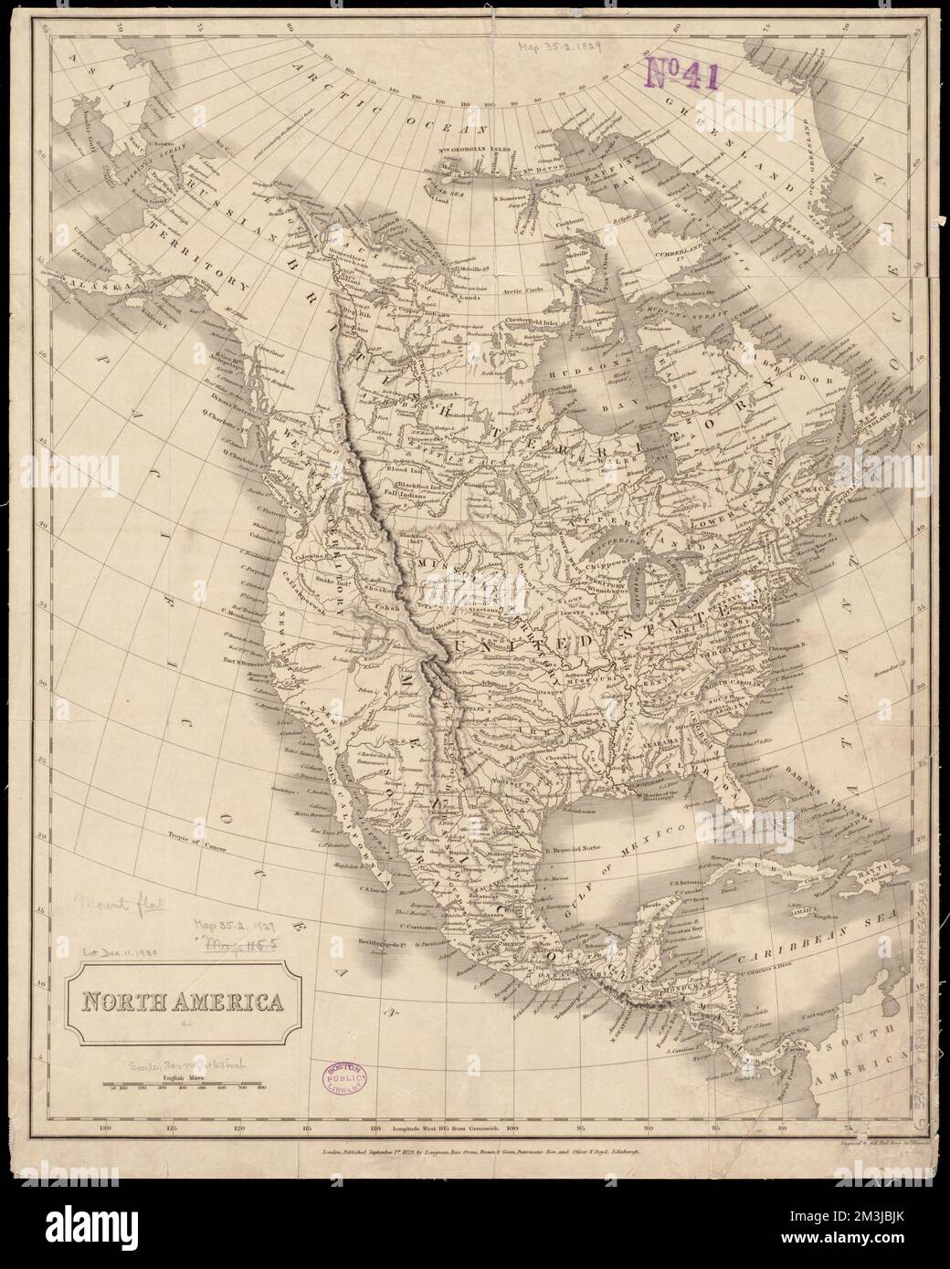 North America , Indians of North America, Maps, North America, Maps, Great Britain, Territories and possessions, Maps, Russia, Territories and possessions, Maps, United States, Territories and possessions, Maps Norman B. Leventhal Map Center Collection Stock Photo