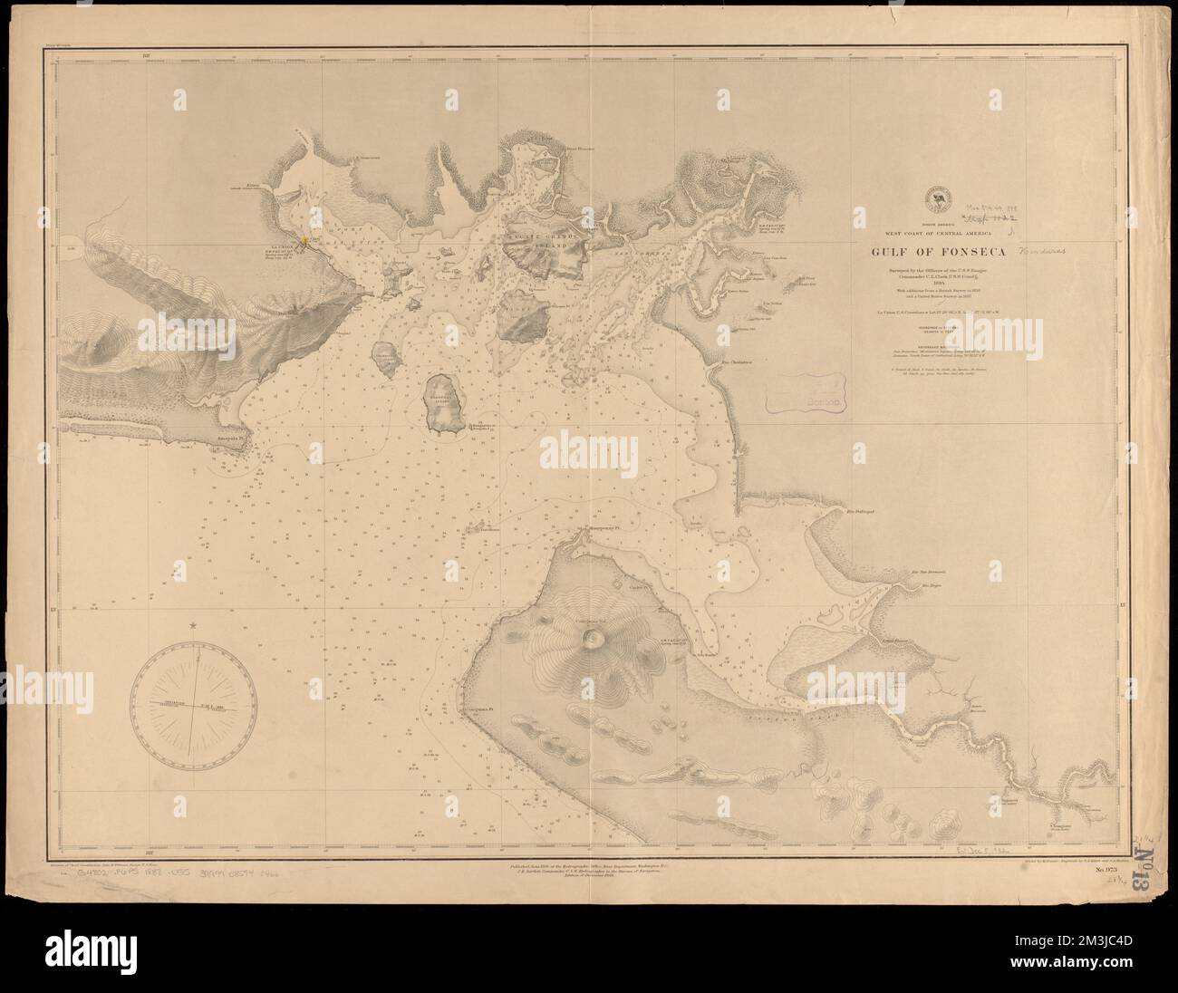 North America west coast of Central - North America West Coast Of Central America Gulf Of Fonseca Nautical Charts Fonseca Gulf Of Fonseca Gulf Of Maps Norman B Leventhal Map Center Collection 2M3JC4D