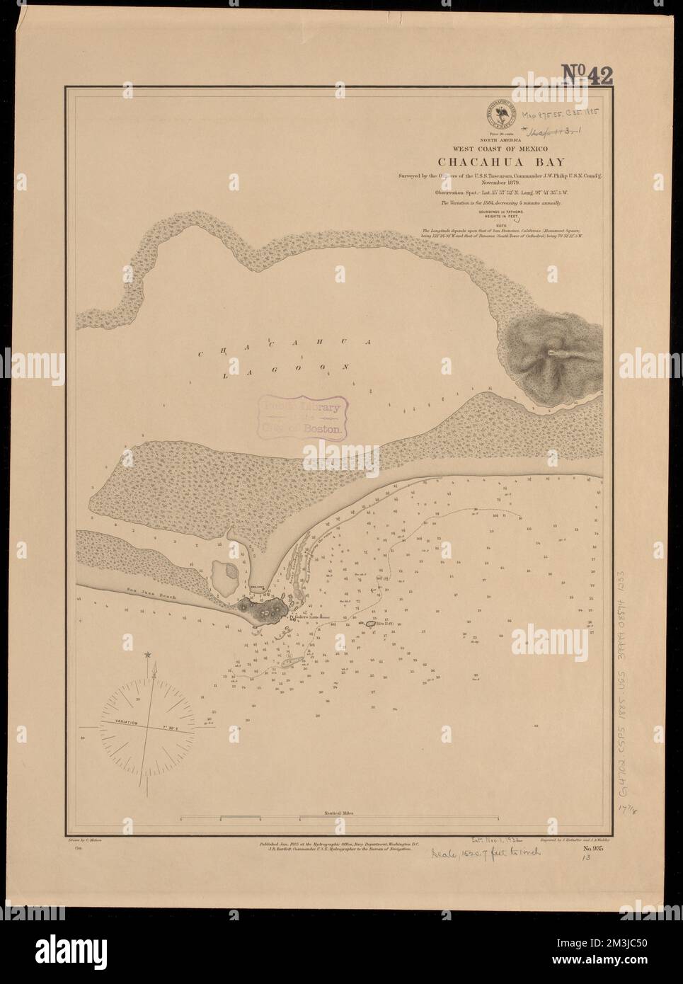 North America west coast of Mexico - North America West Coast Of Mexico Chacahua Bay Nautical Charts Mexico Chacahua Bay Nautical Charts Mexico Chacahua Lagoon Chacahua Bay Mexico Maps Chacahua Lagoon Mexico Maps Norman B Leventhal Map Center Collection 2M3JC50