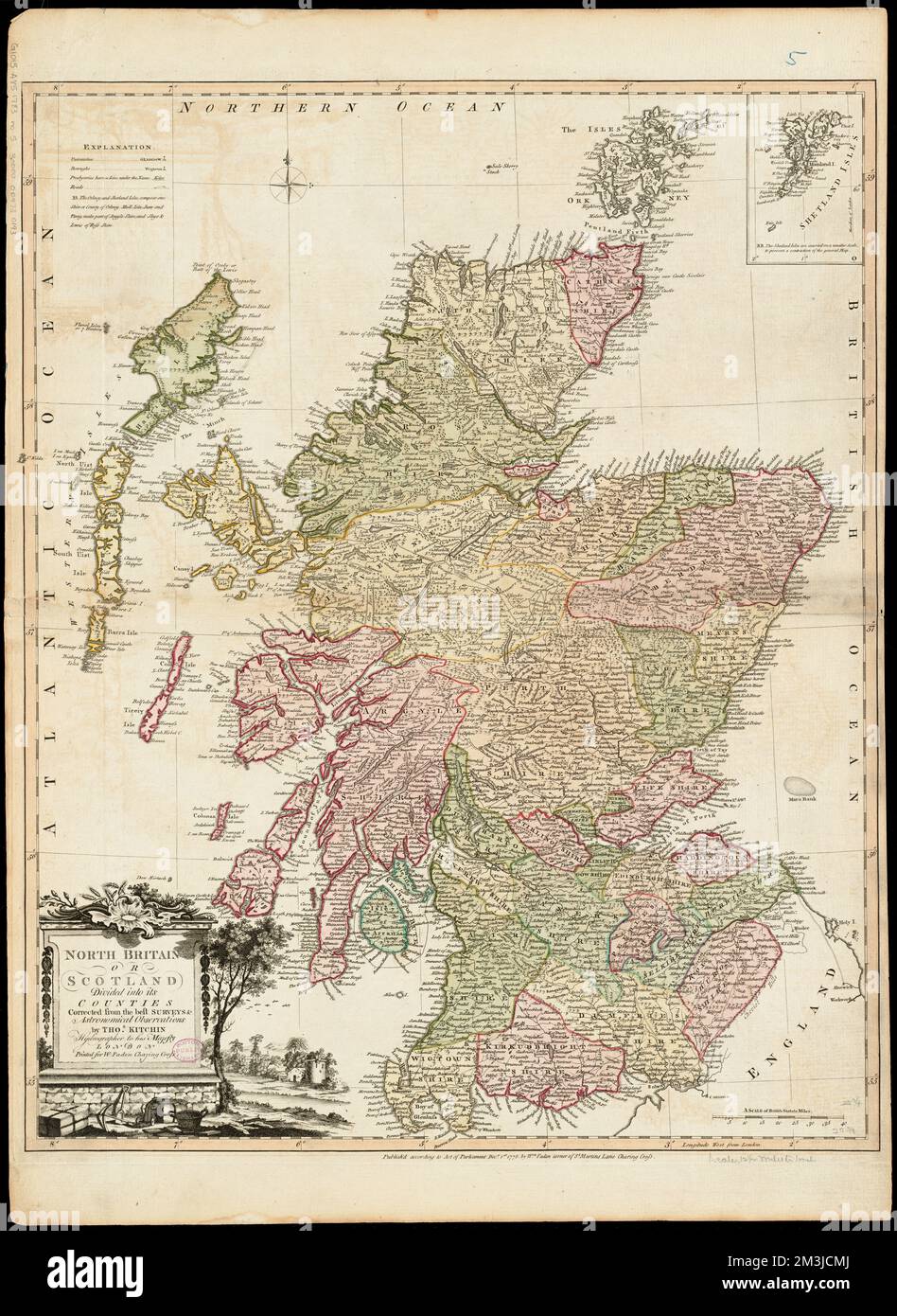 North Britain or Scotland divided into its counties corrected from