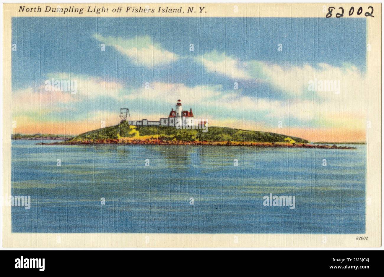 North Dumpling Light off Fishers Island, N. Y. , Lighthouses, Tichnor ...