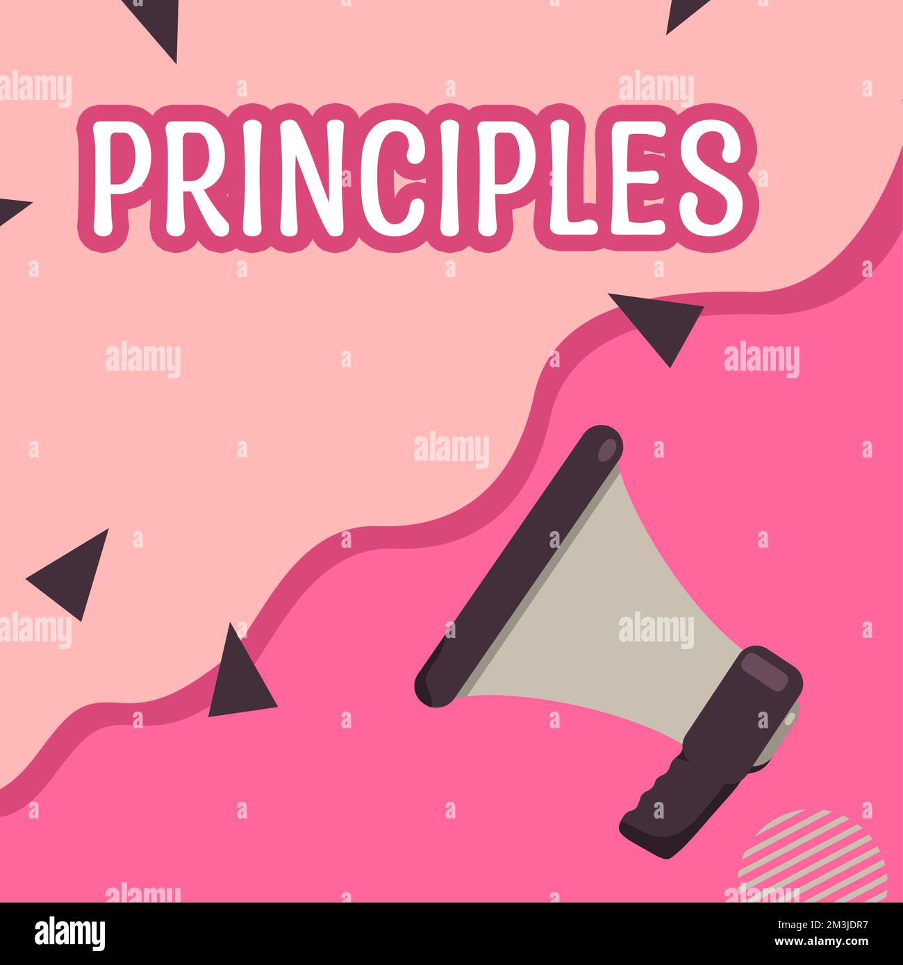 Writing displaying text Principles. Business idea fundamental truth ...