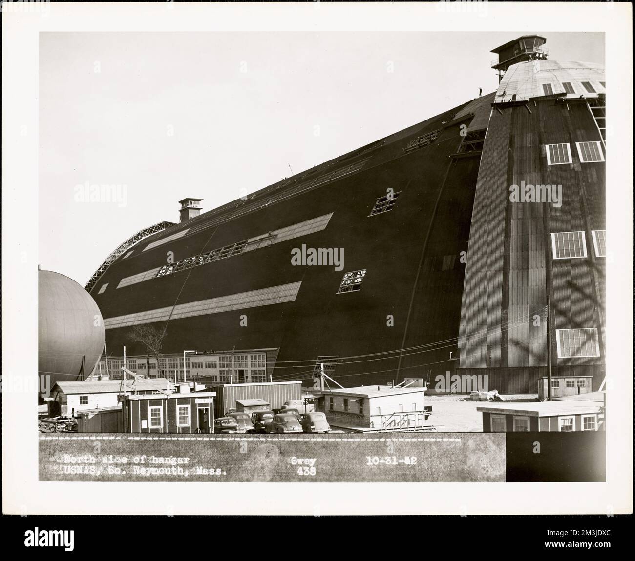 North side of hangar USNAS, So. Weymouth, MA , Hangars, Construction