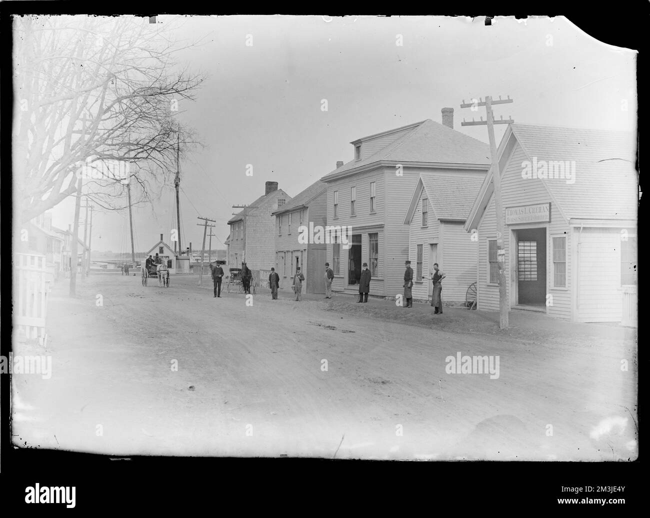 North Street at the cove; Herb Beal's Fish Market and Packet in
