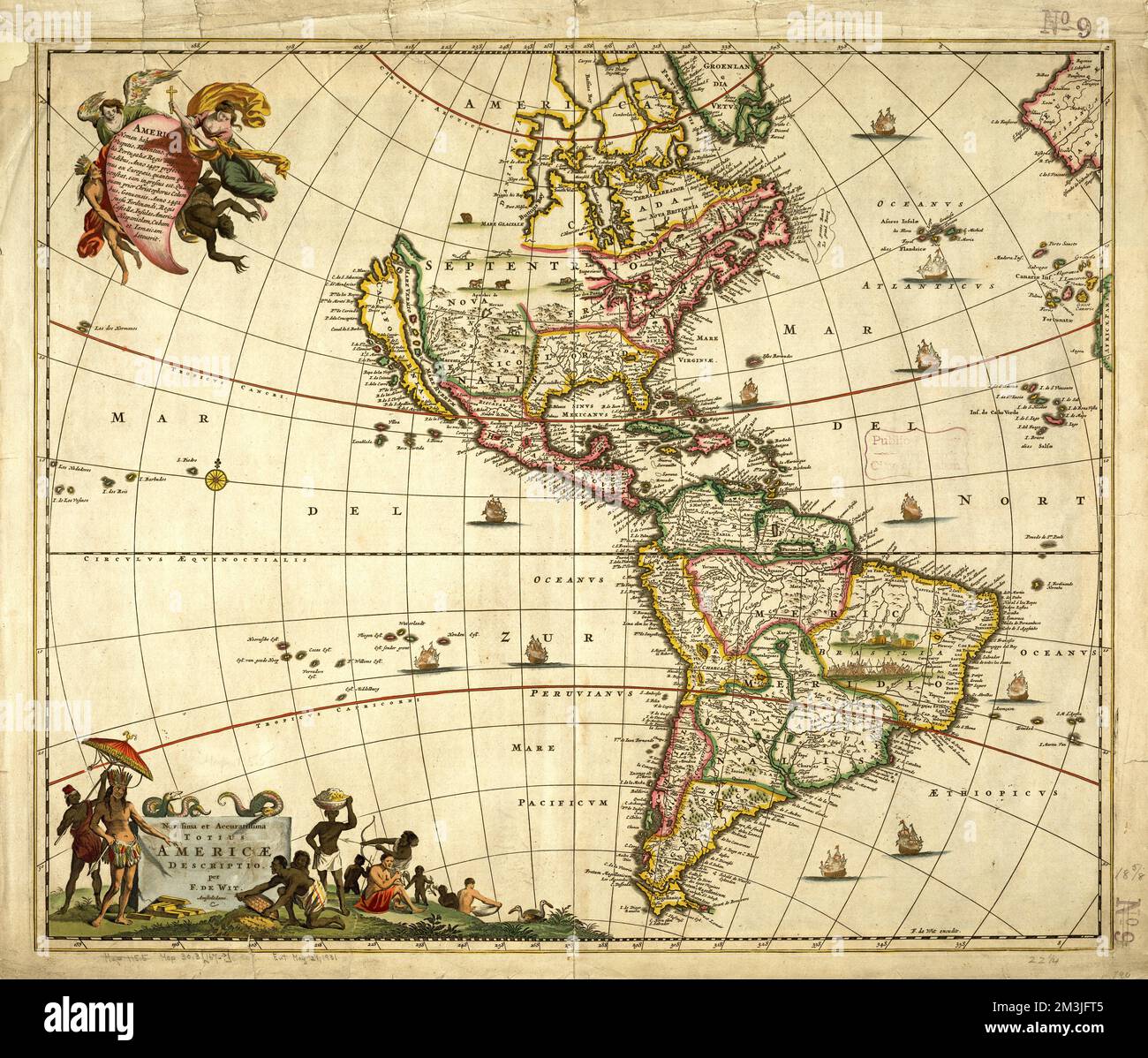 Novissima et accuratissima totius - Novissima Et Accuratissima Totius Americae Descriptio America Maps Early Works To 1800 North America Maps Early Works To 1800 South America Maps Early Works To 1800 Central America Maps Early Works To 1800 Norman B Leventhal Map Center Collection 2M3JFT5