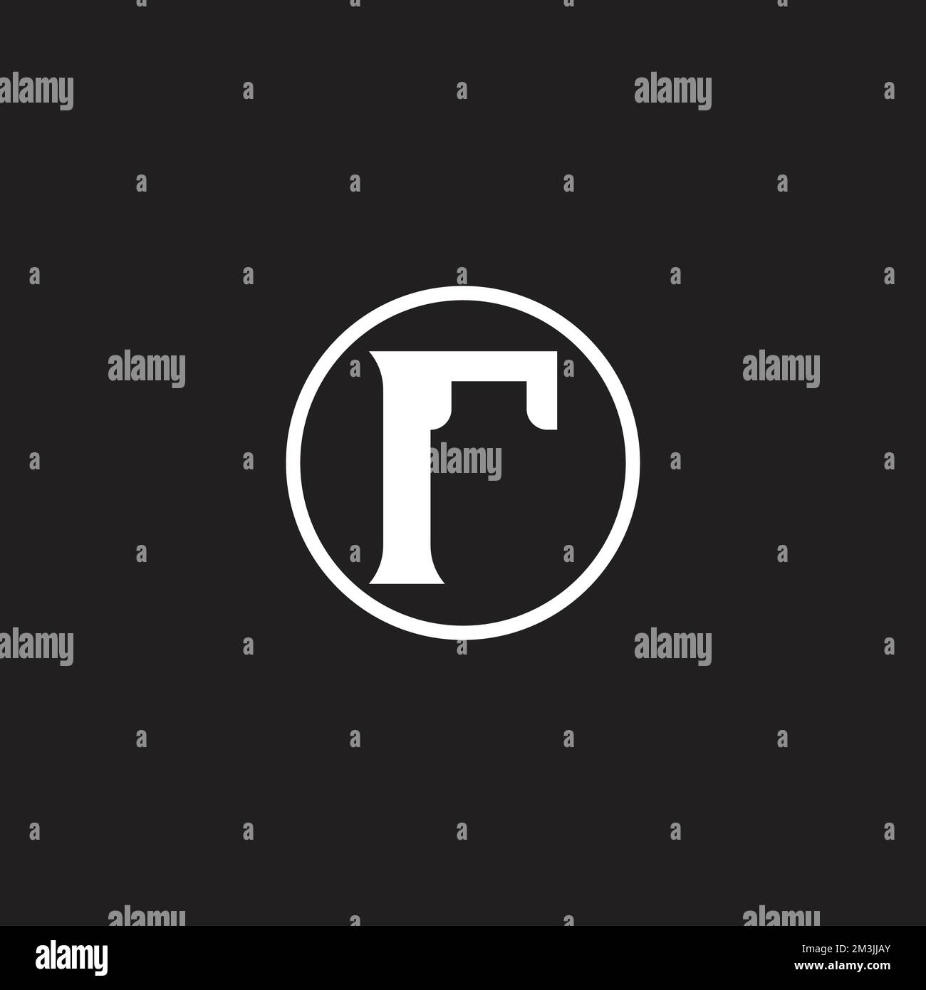 letter r pole post building symbol logo vector Stock Vector
