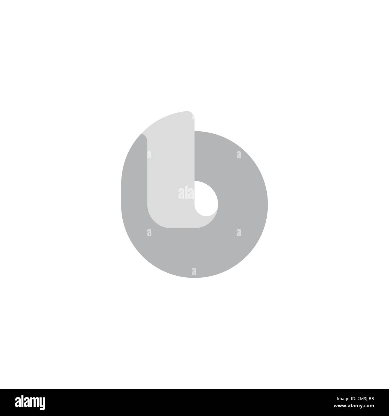 circle 3d flat paper tissue symbol logo vector Stock Vector