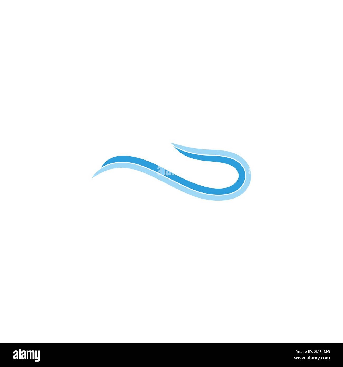gradient colors thin wave logo vector Stock Vector
