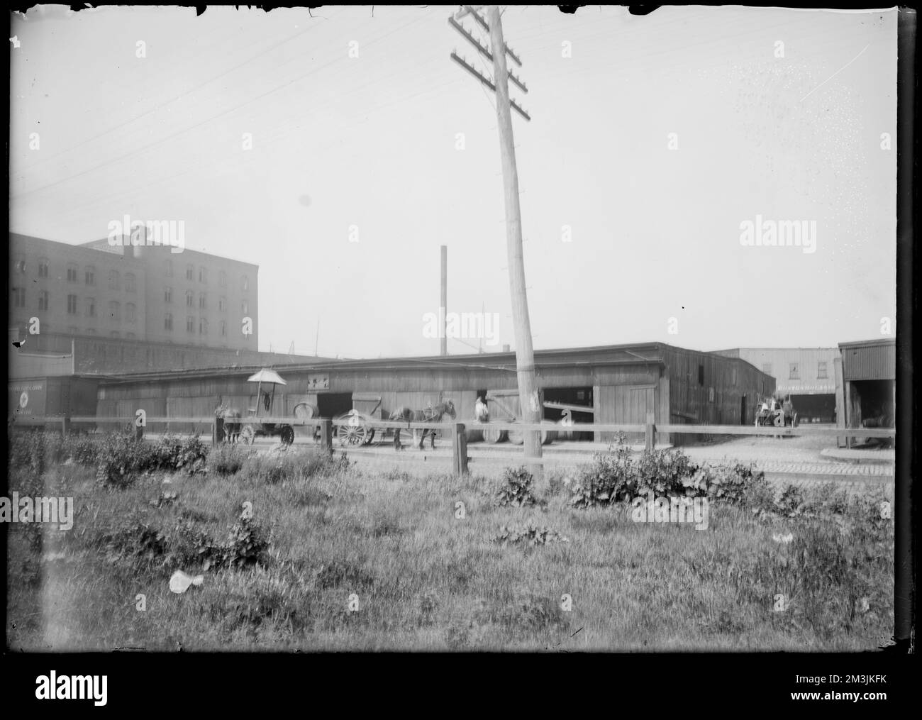 Old Boston molasses shed Granite St. , Storage facilities, Boston Wharf
