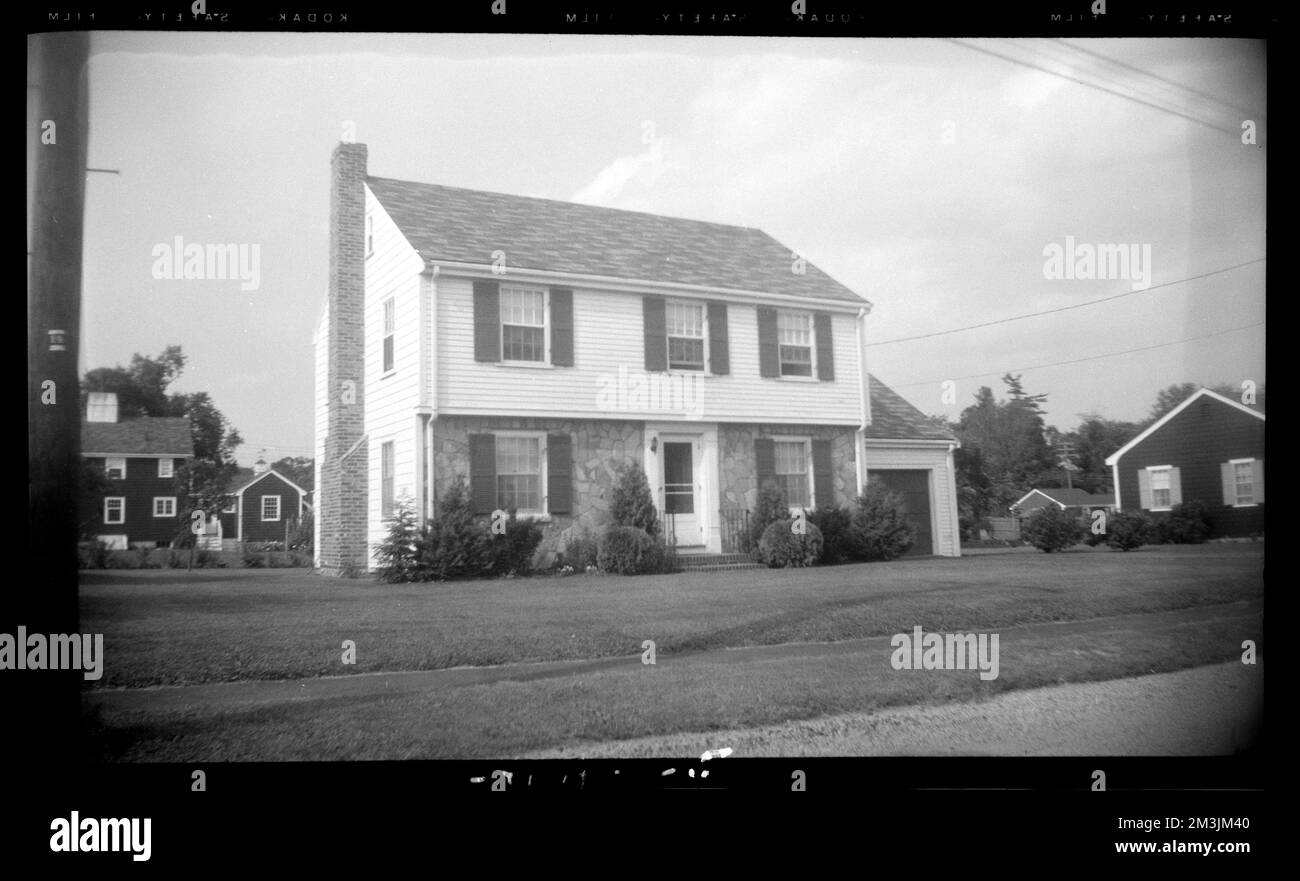 Old Farm Rd 25 , Houses. Needham Building Collection Stock Photo Alamy