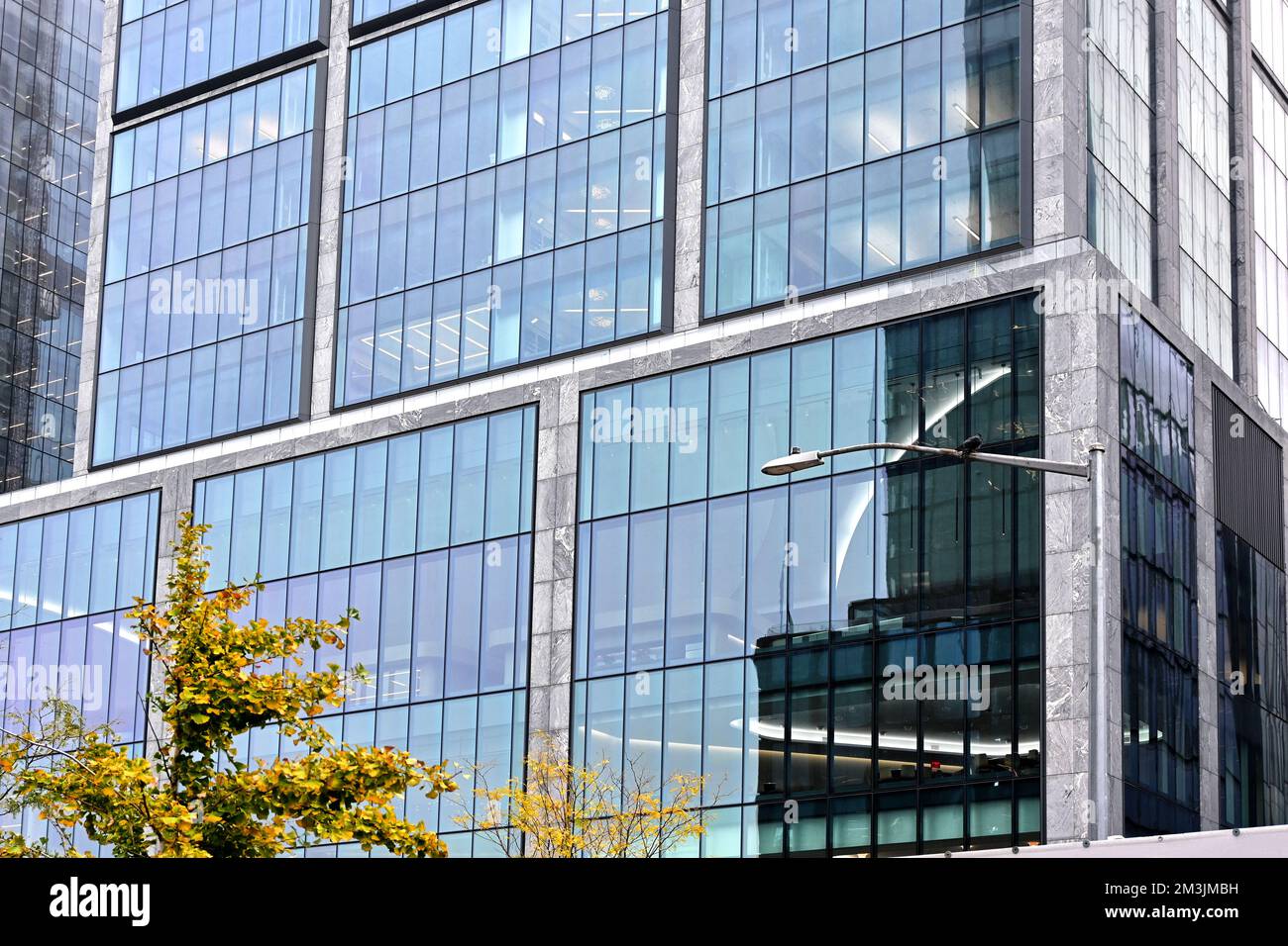 NEW YORK - 24 OCT 2022: Building Detail near Hudson Yards, Manhattan. Stock Photo