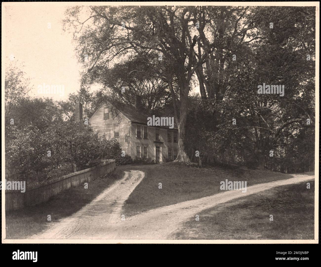 Old Morse house, built 1759 , Houses, Trees, Roads. Wayland Free Public