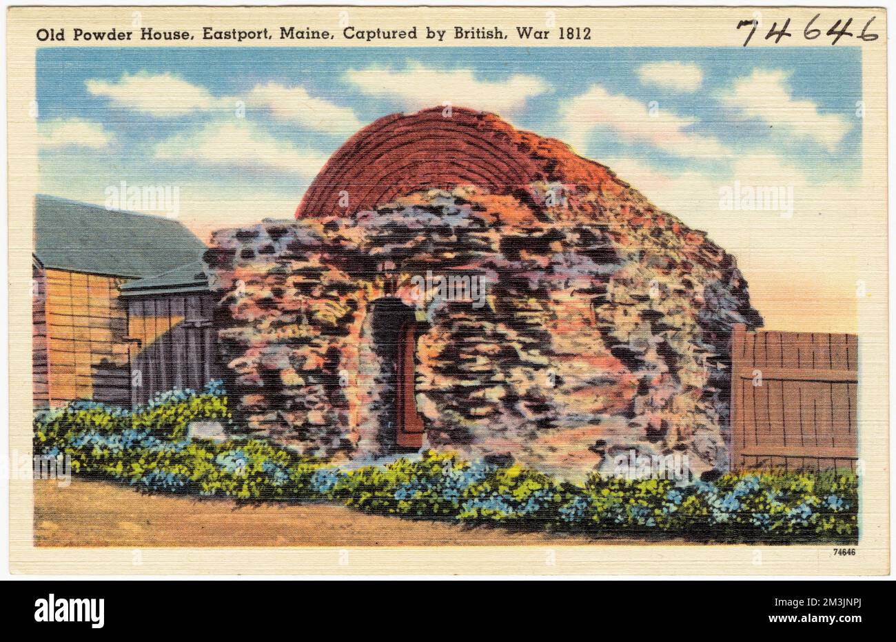 Old Powder House, Eastport, Maine, captured by British, war 1812