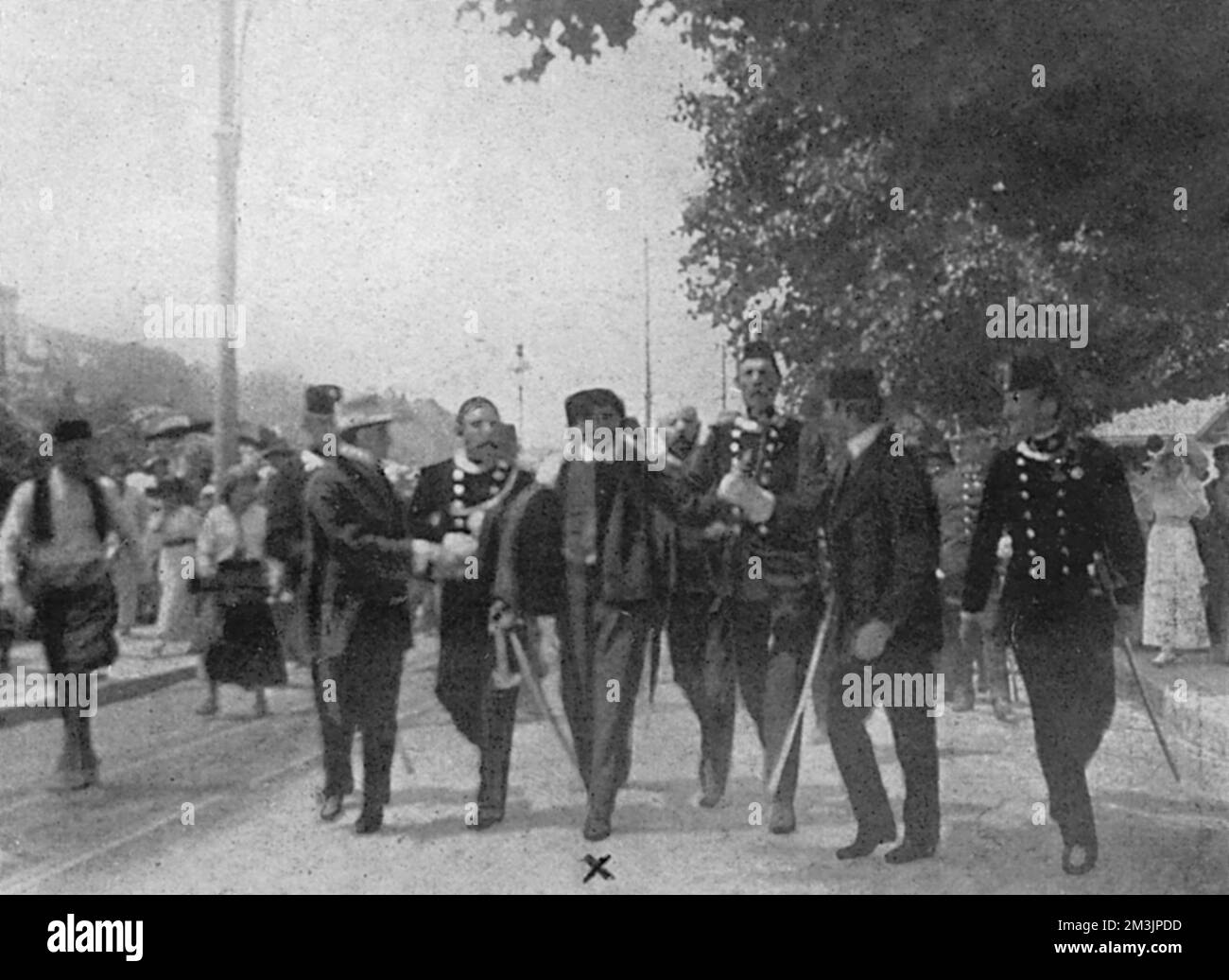 Assassination in Sarajevo Stock Photo