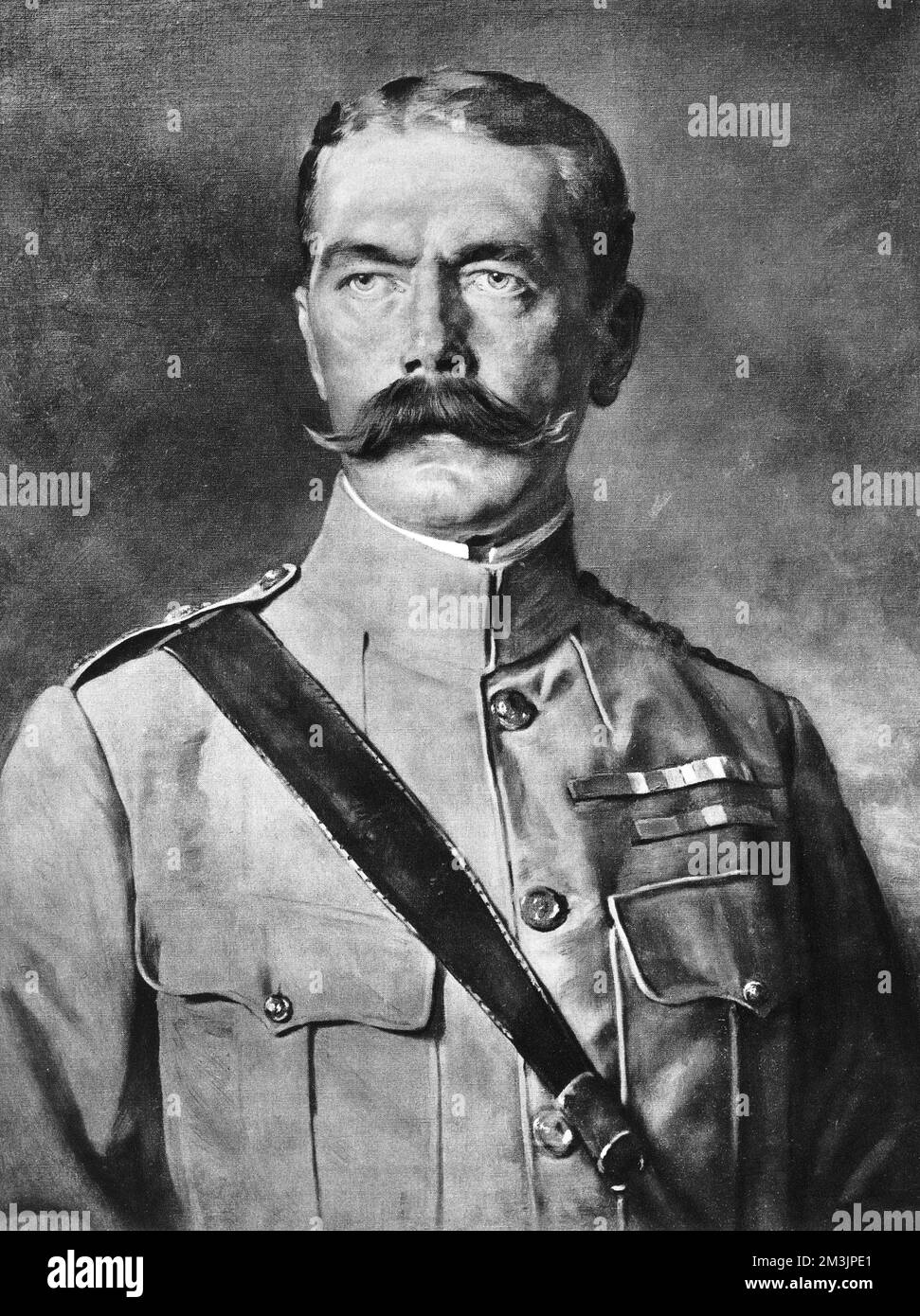 Lord Horatio Kitchener (1850 - 1916), appointed Secretary of War by Herbert Asquith on the outbreak of World War I.     Date: 1914 Stock Photo