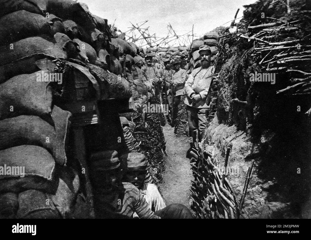 A recaptured French trench Stock Photo Alamy