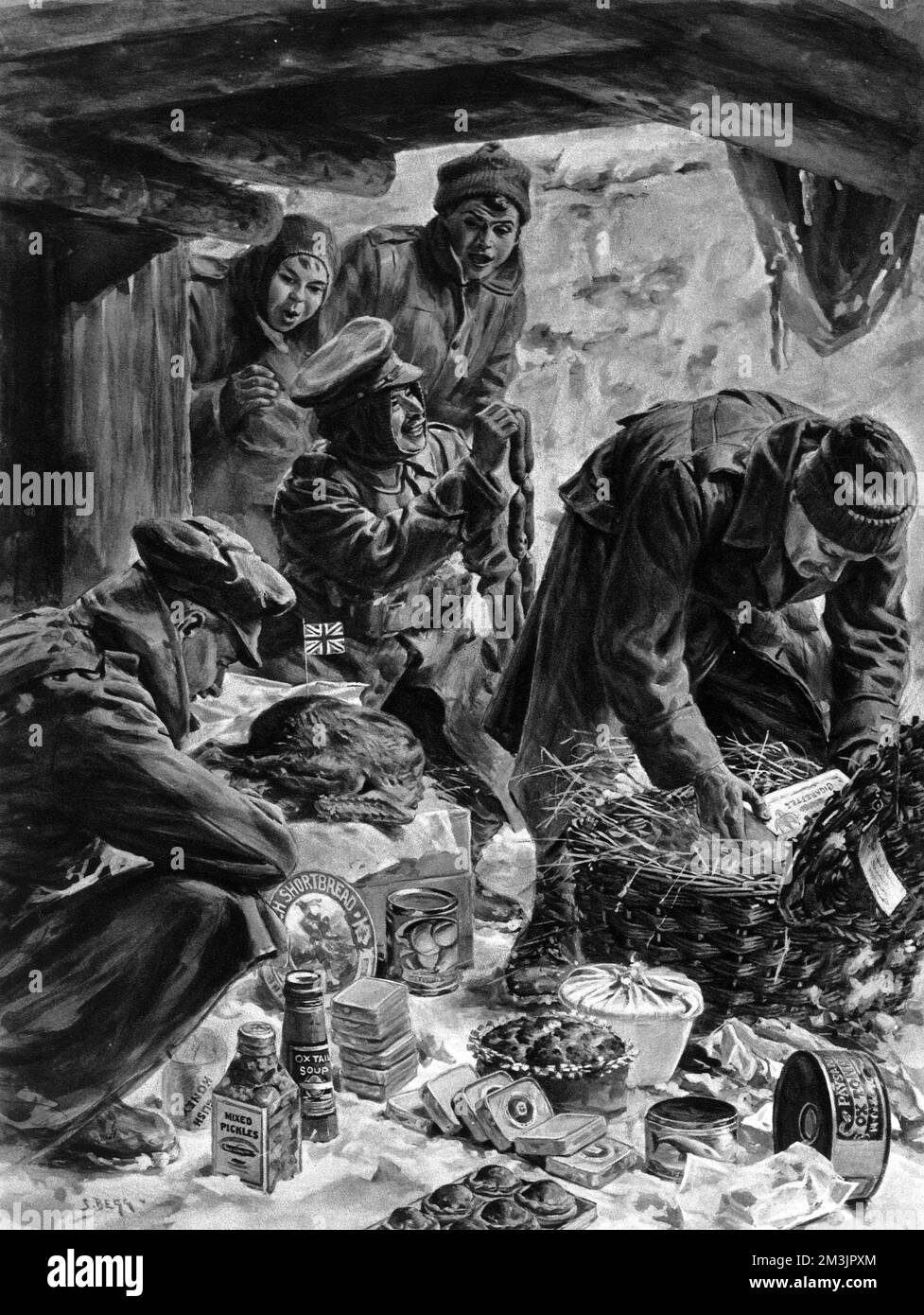 Christmas Hamper Black And White Stock Photos Images Alamy christmas-hamper-black-and-white-stock-photos-images-alamy